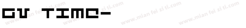 gv time字体转换